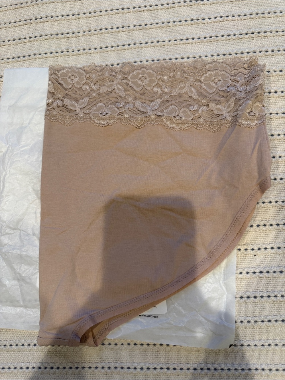 NWT-PACT ORGANIC WOMEN’S LACE WAIST BRIEF-
XXL